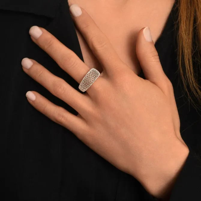 Betty adjustable ring - silver