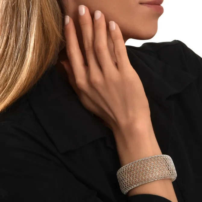 Betty cuff bracelet - silver