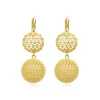 Betty double sleeper earrings - gold