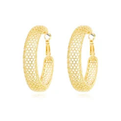Betty hoop earrings - gold
