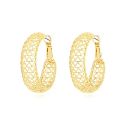 Betty hoop earrings - gold