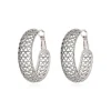 Betty hoop earrings - silver