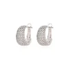 Betty thin hoop earrings - silver