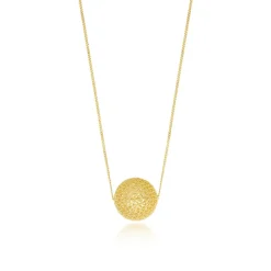 Betty Wide Pendant Necklace - Gold
