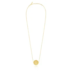 Betty Wide Pendant Necklace - Gold