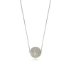 Betty Wide Pendant Necklace - Silver
