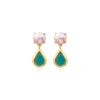 Byzance pierced stud earrings – blue