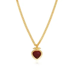 Byzantium pendant necklace – red