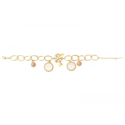 Capraia charm chain bracelet - white