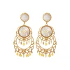 Capraia clip-on earrings - white
