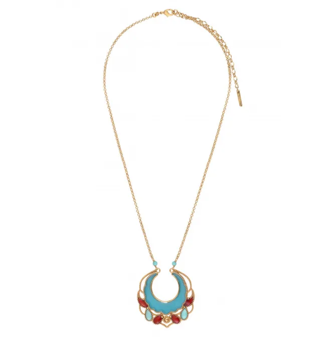 Capraia pendant necklace - turquoise