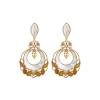Capraia pierced stud earrings - white