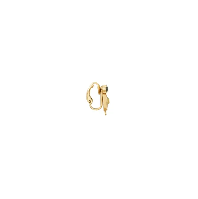 Capraia thin clip-on earrings - white