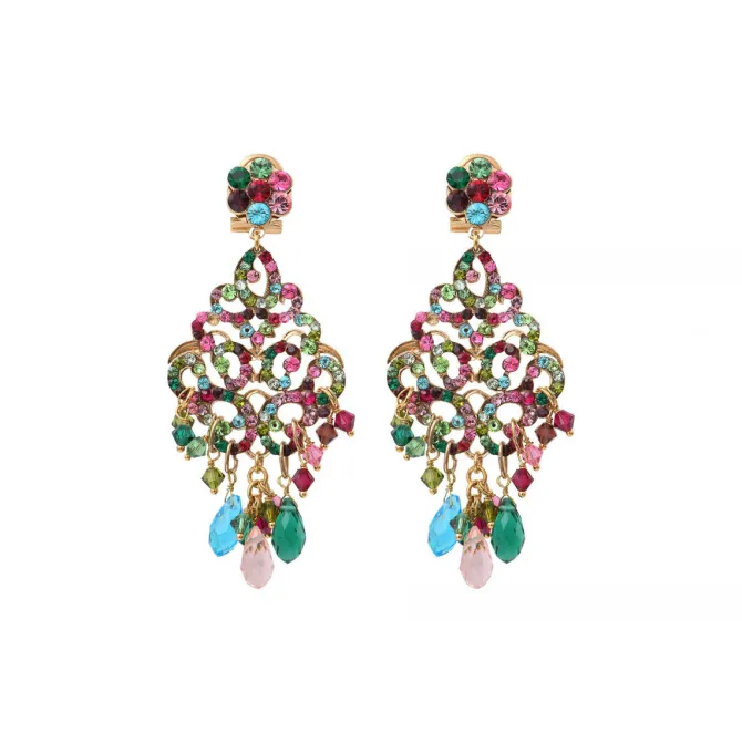 Chiara pierced stud earrings - multicoloured