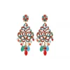 Chiara pierced stud earrings - red