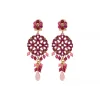 Chiara pierced stud earrings - roses