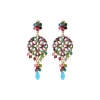Chiara round stud earrings - multicoloured