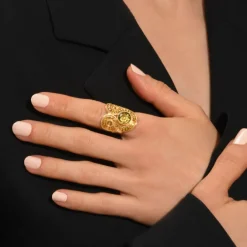 Circus adjustable ring - gold