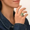 Circus adjustable ring - turquoise
