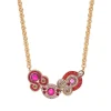 Circus Adjustable Short Chain Necklace - Fuchsia Pink