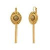 Circus chain sleeper earrings - gold