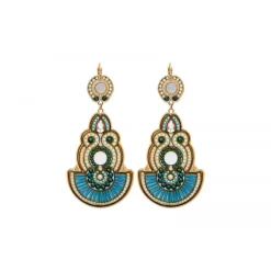 Circus large sleeper earrings - blue