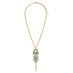 Circus pendant necklace - blue