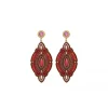 Circus pierced stud earrings - fuchsia pink