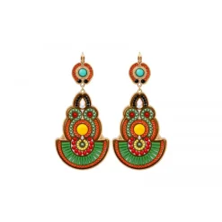 Circus sleeper earrings - green