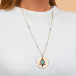 Claudia Adjustable Pendant Necklace - Multicolored