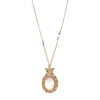 Claudia pendant necklace - white