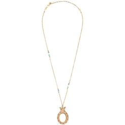 Claudia pendant necklace - white