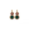 Claudia sleeper earrings - green