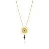 Dakota Adjustable Delicate Pendant Necklace - Multicolored