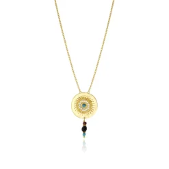 Dakota Adjustable Delicate Pendant Necklace - Multicolored