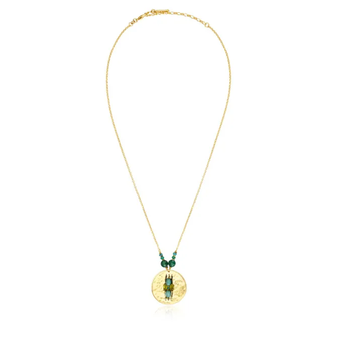 Dakota Adjustable Pendant Necklace - Green