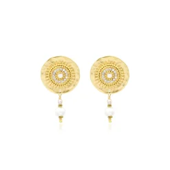 Dakota delicate earrings - pearl