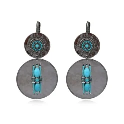 Dakota sleeper earrings - blue