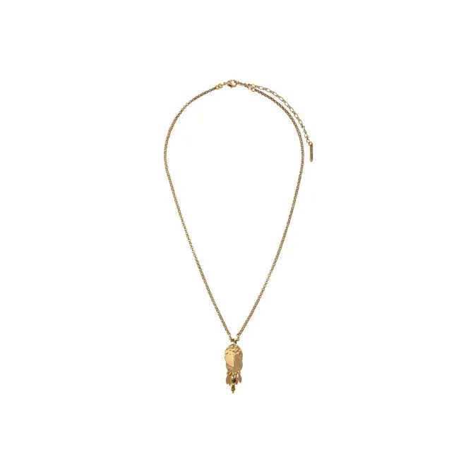 Delicate Toi&Moi pendant necklace - gold