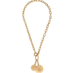 Farah Adjustable Pendant Necklace - Gold