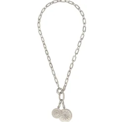 Farah Adjustable Pendant Necklace - Silver