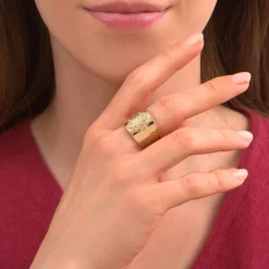 Farah adjustable ring - gold