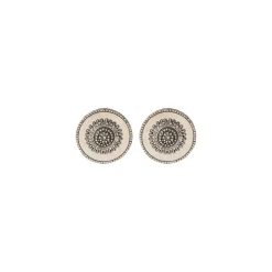 Farah clip-on earrings - silver