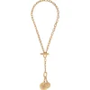 Farah pendant chain necklace - gold