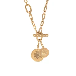 Farah pendant chain necklace - gold