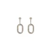 Farah pierced stud earrings - silver