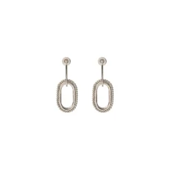 Farah pierced stud earrings - silver