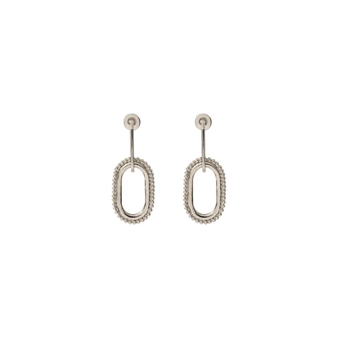 Farah pierced stud earrings - silver