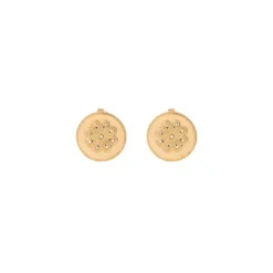 Farah thin clip-on earrings - gold