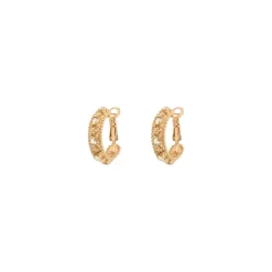 Farah thin hoop earrings - gold